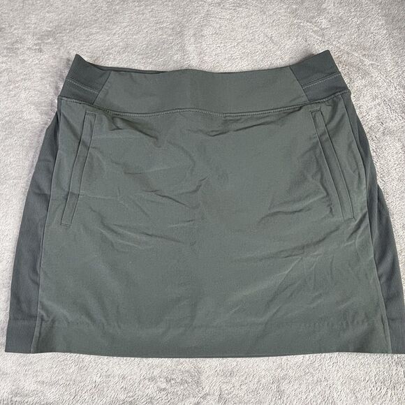 Athleta Skort Womens 8 Green Performance Stretch Golf Tennis Built In Shorts - Picture 7 of 10